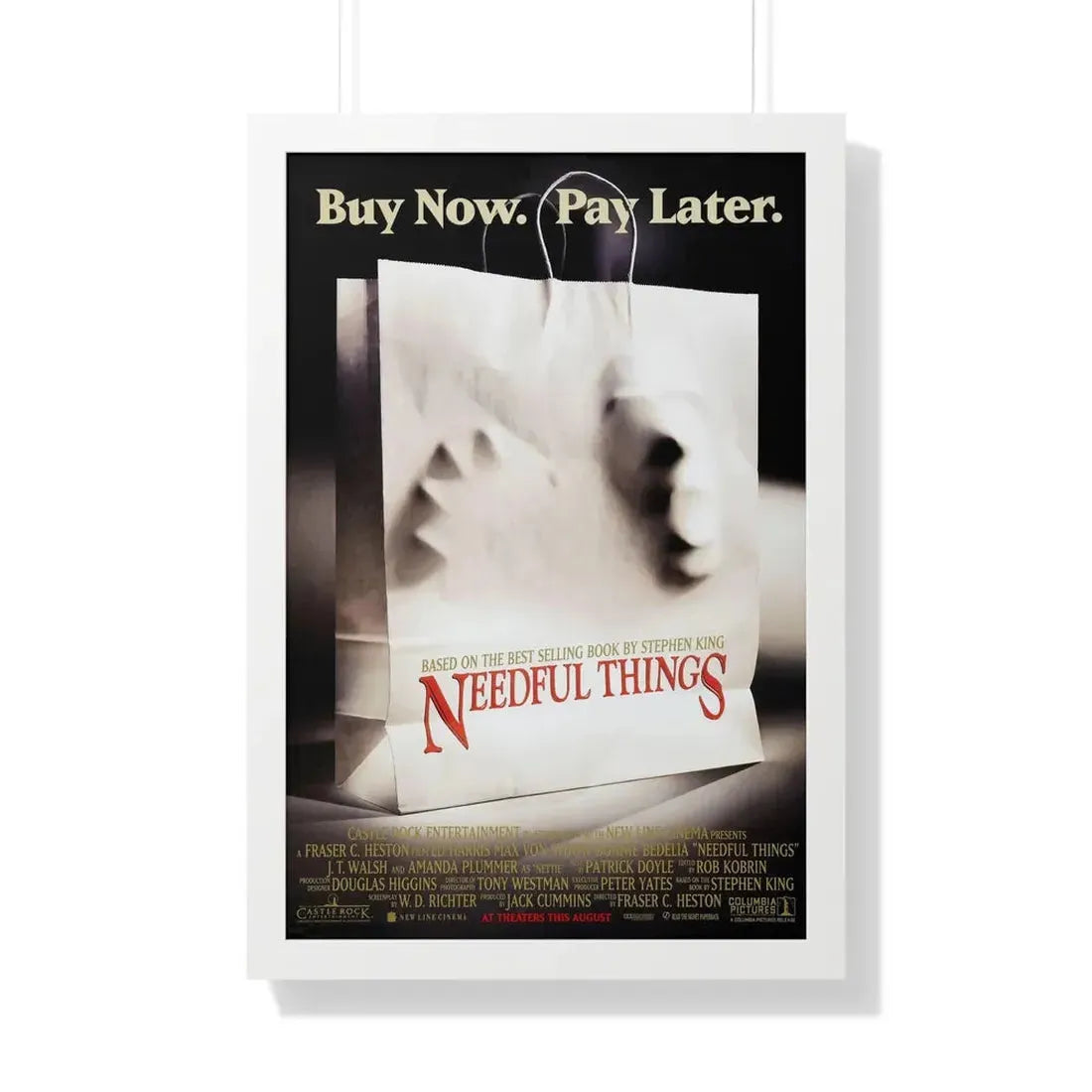 NEEDFUL THINGS 1993 - Framed Movie Poster - The Sticker Space