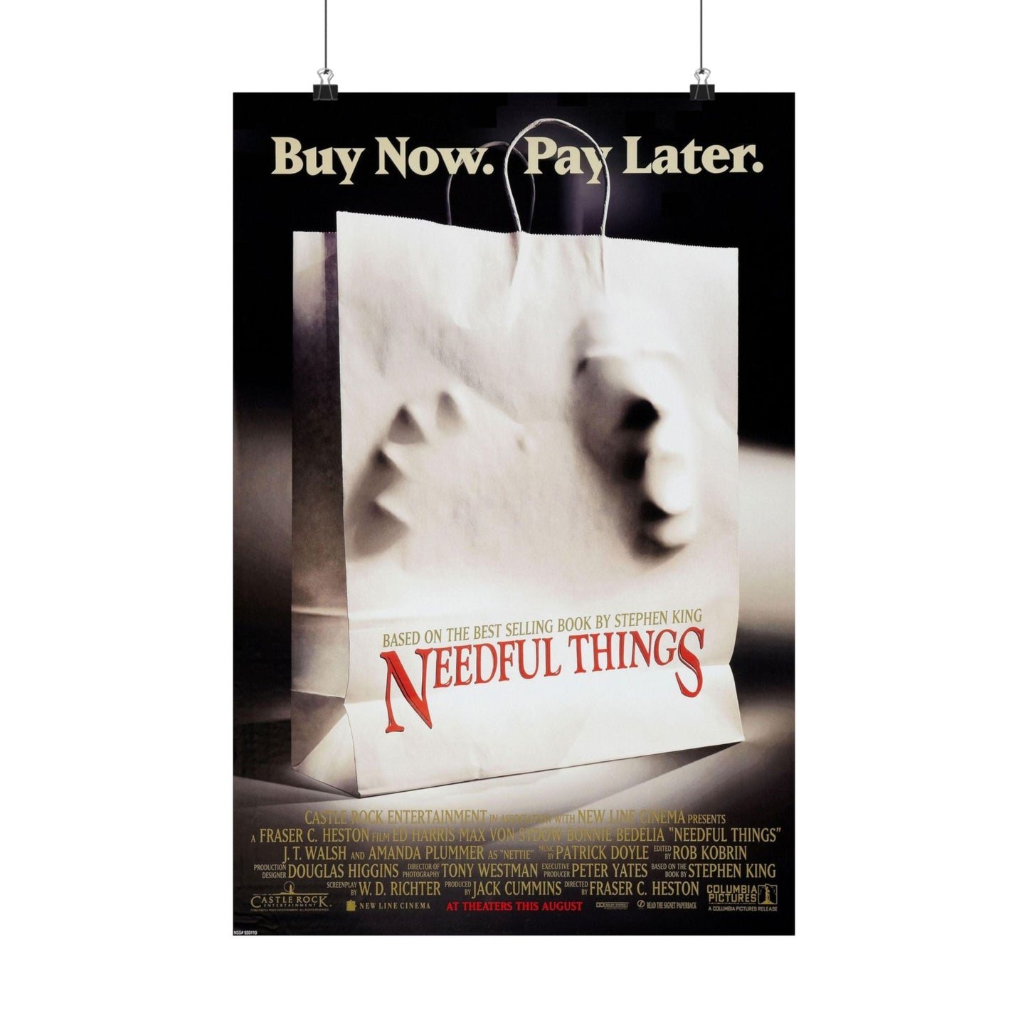 NEEDFUL THINGS 1993 - Paper Movie Poster-16″ x 24″-The Sticker Space