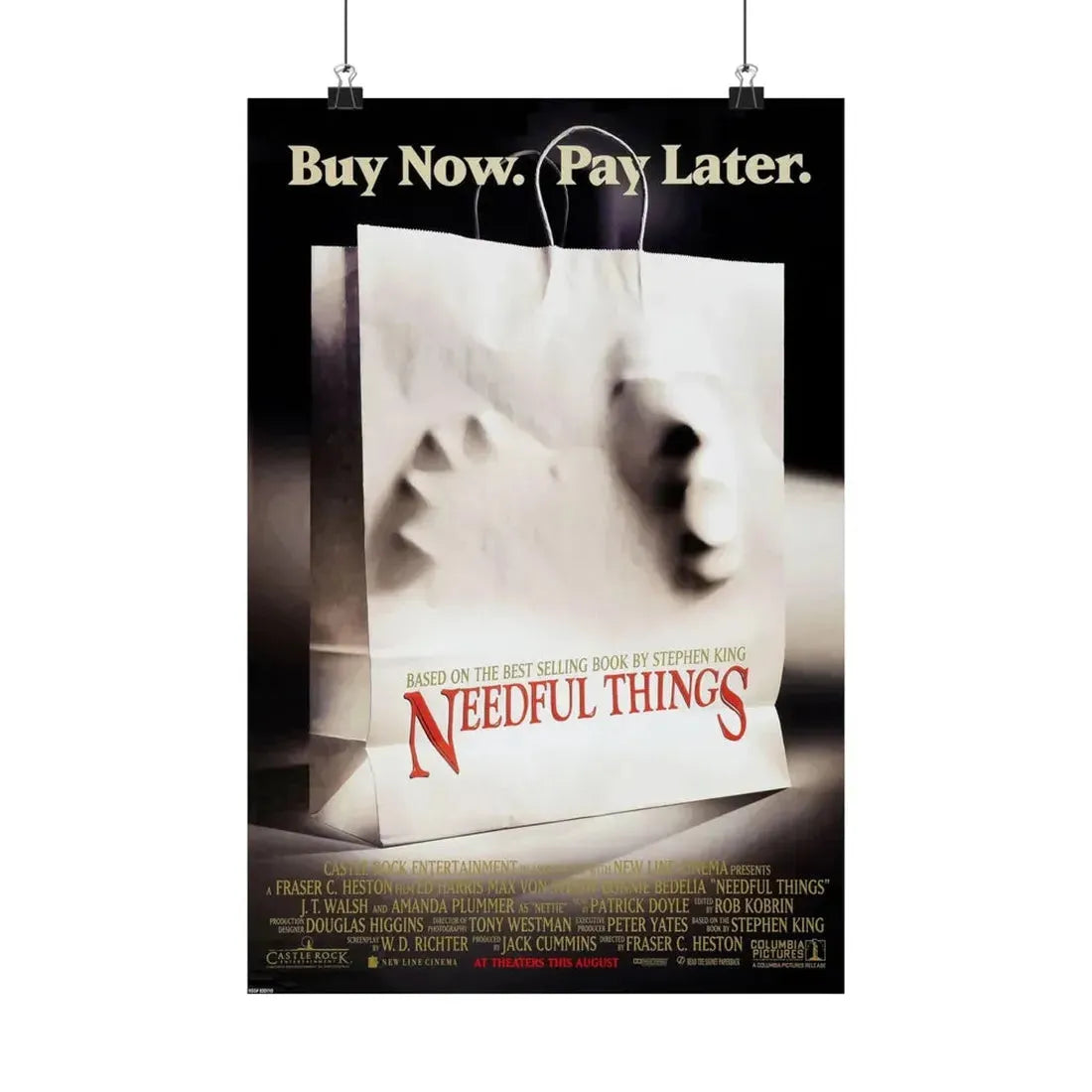 NEEDFUL THINGS 1993 - Paper Movie Poster - The Sticker Space