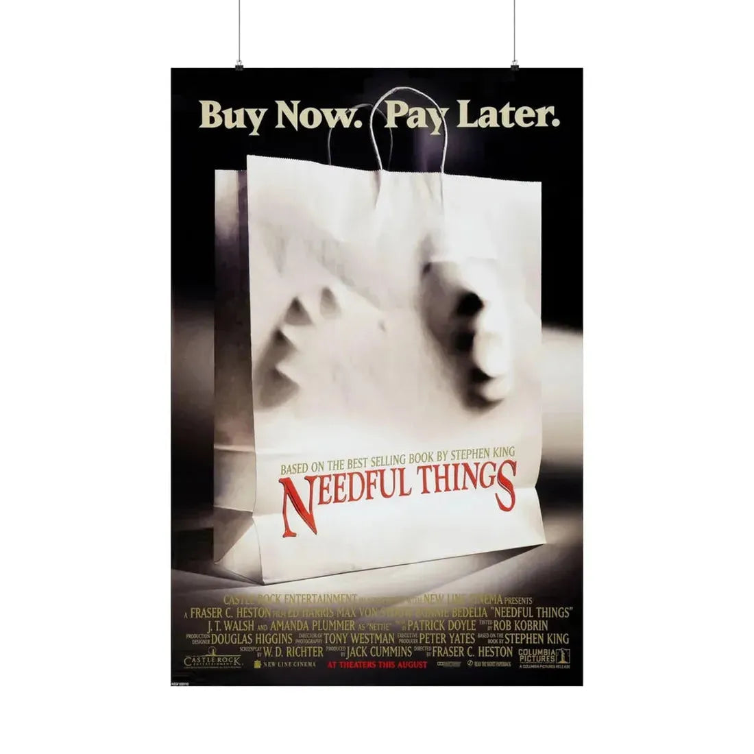 NEEDFUL THINGS 1993 - Paper Movie Poster - The Sticker Space