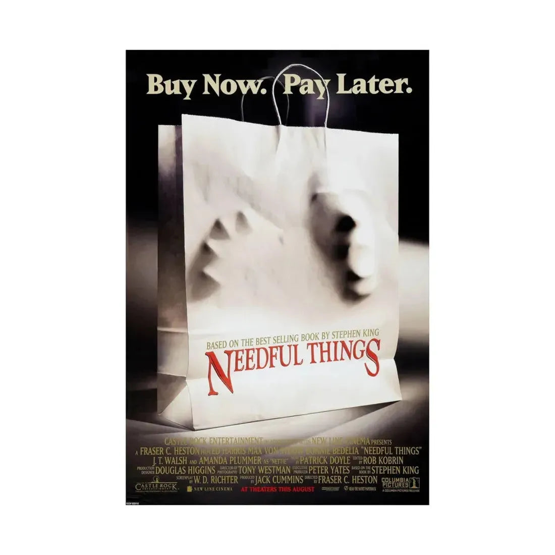 NEEDFUL THINGS 1993 - Paper Movie Poster - The Sticker Space