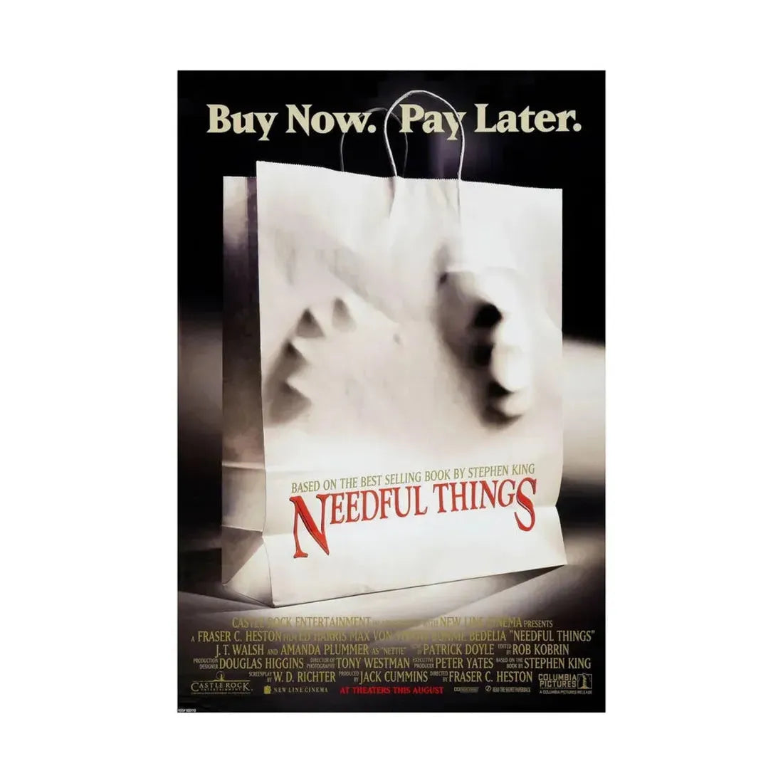 NEEDFUL THINGS 1993 - Paper Movie Poster - The Sticker Space