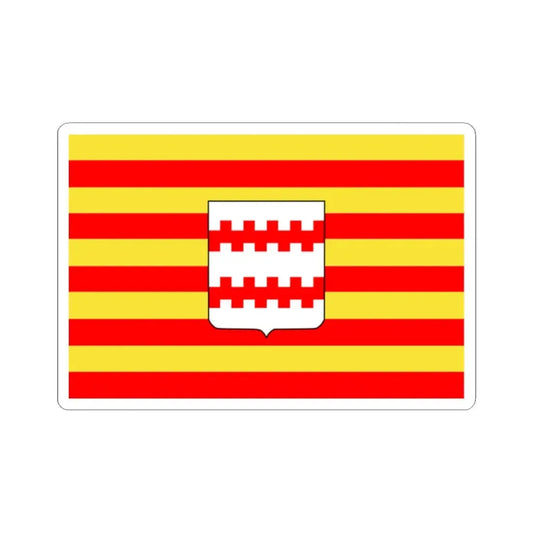 Neerpelt vlag (Belgium) STICKER Vinyl Kiss-Cut Decal 2 Inch White - The Sticker Space