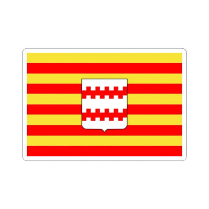 Neerpelt vlag (Belgium) STICKER Vinyl Kiss-Cut Decal 4 Inch White - The Sticker Space