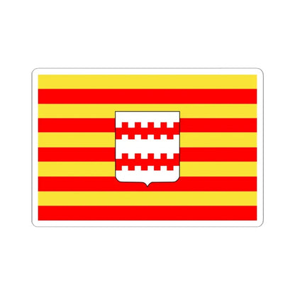 Neerpelt vlag (Belgium) STICKER Vinyl Kiss-Cut Decal 6 Inch White - The Sticker Space