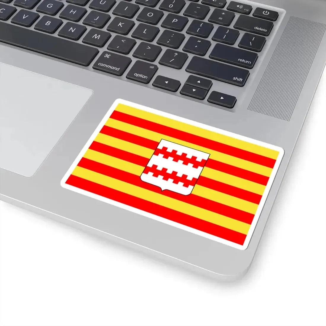 Neerpelt vlag (Belgium) STICKER Vinyl Kiss-Cut Decal - The Sticker Space