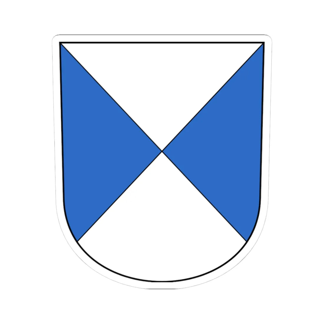 Neftenbach-blazon (Switzerland) (Coat of Arms) STICKER Vinyl Kiss-Cut Decal 3 Inch White - The Sticker Space