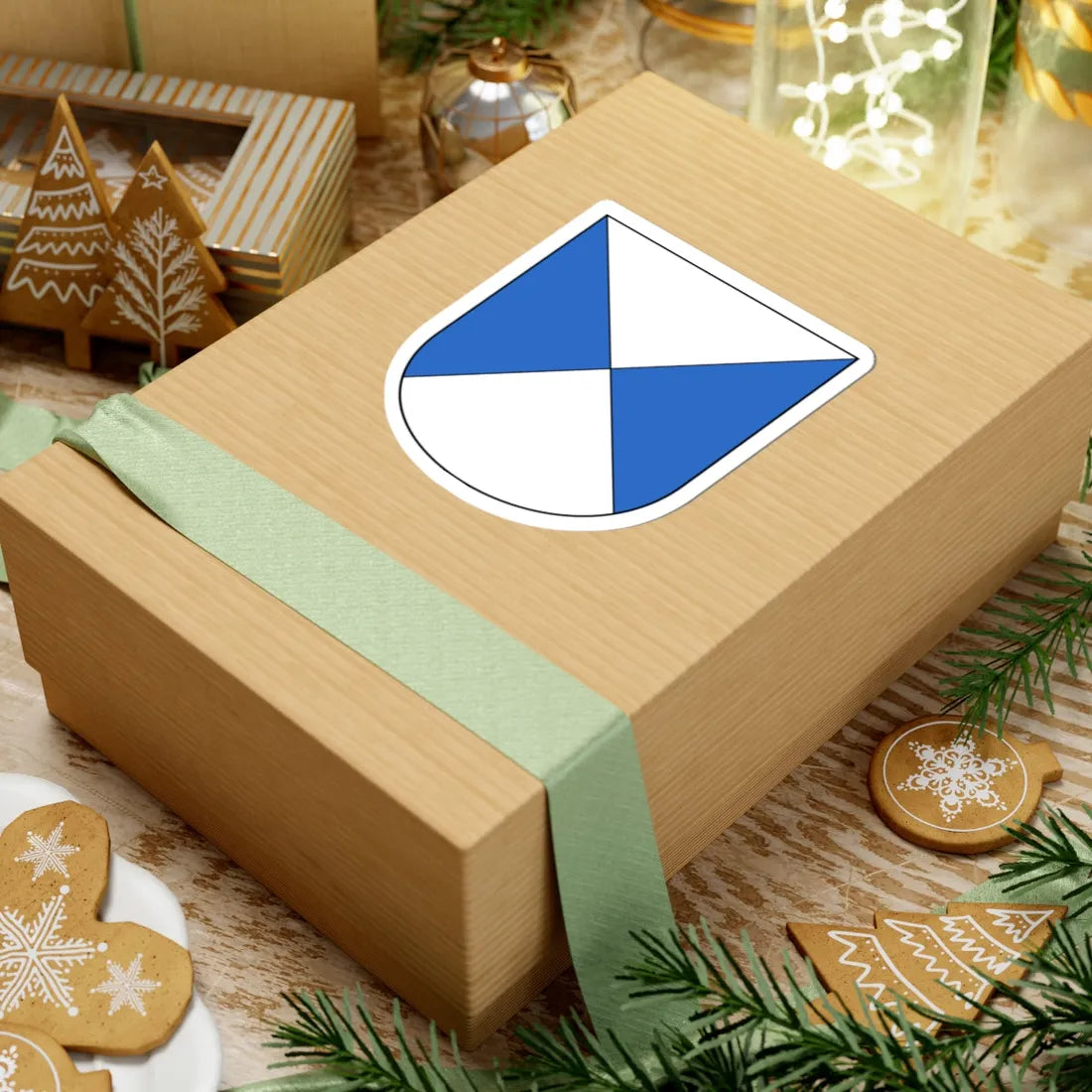 Neftenbach-blazon (Switzerland) (Coat of Arms) STICKER Vinyl Kiss-Cut Decal - The Sticker Space