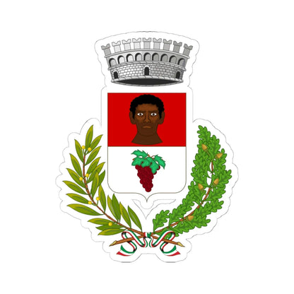 Negrar di Valpolicella-Stemma (Italy) (Coat of Arms) STICKER Vinyl Kiss-Cut Decal 6 Inch White - The Sticker Space