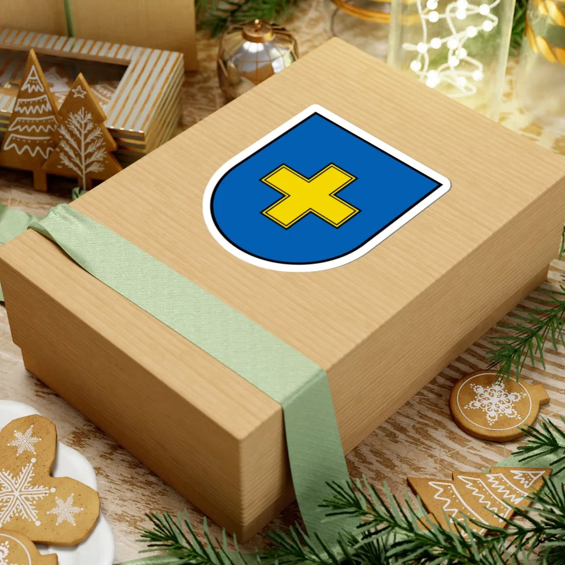 Nehvorosa герб (Ukraine) (Coat of Arms) STICKER Vinyl Kiss-Cut Decal - The Sticker Space