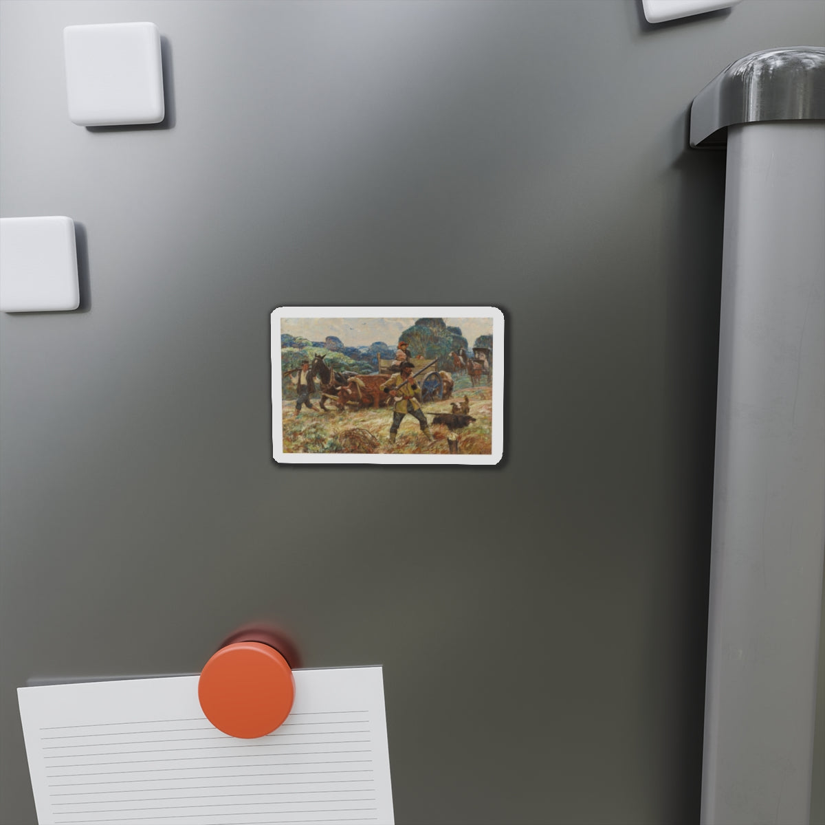 Neighbor Sam and the Lawman, 1942 (Magazine Illustration) Refrigerator Magnet-The Sticker Space