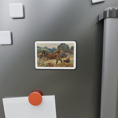 Neighbor Sam and the Lawman, 1942 (Magazine Illustration) Refrigerator Magnet-The Sticker Space