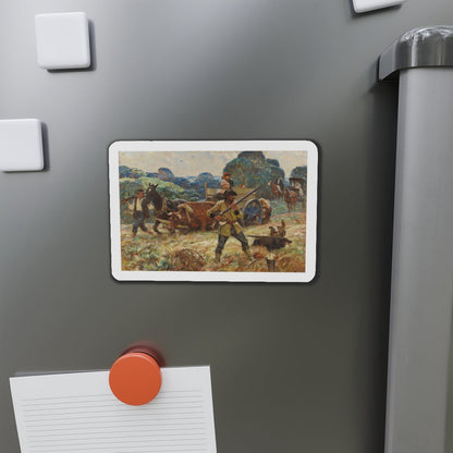 Neighbor Sam and the Lawman, 1942 (Magazine Illustration) Refrigerator Magnet-The Sticker Space