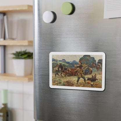 Neighbor Sam and the Lawman, 1942 (Magazine Illustration) Refrigerator Magnet-The Sticker Space