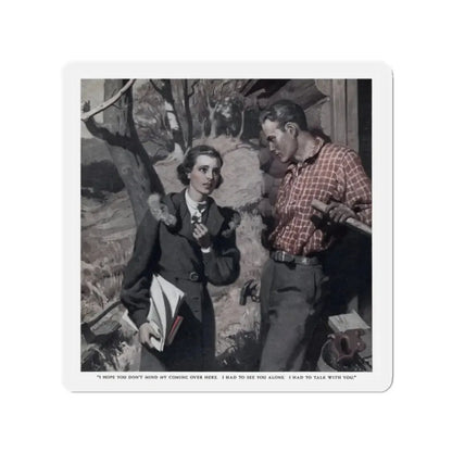 Neighbor to the Sky (1), Redbook, December 1936 (Magazine Illustration) Refrigerator Magnet - The Sticker Space