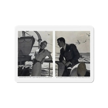 Neighbor to the Sky (2), Redbook, December 1936 (Magazine Illustration) Refrigerator Magnet - The Sticker Space