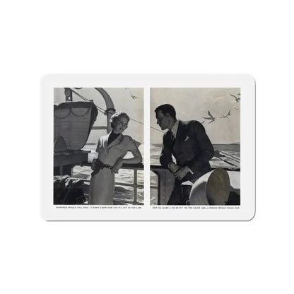 Neighbor to the Sky (2), Redbook, December 1936 (Magazine Illustration) Refrigerator Magnet - The Sticker Space