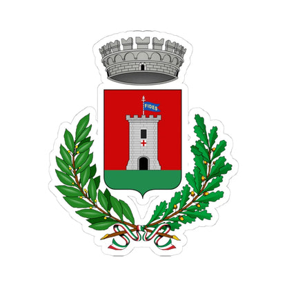 Neirone-Stemma (Italy) (Coat of Arms) STICKER Vinyl Kiss-Cut Decal 4 Inch White - The Sticker Space