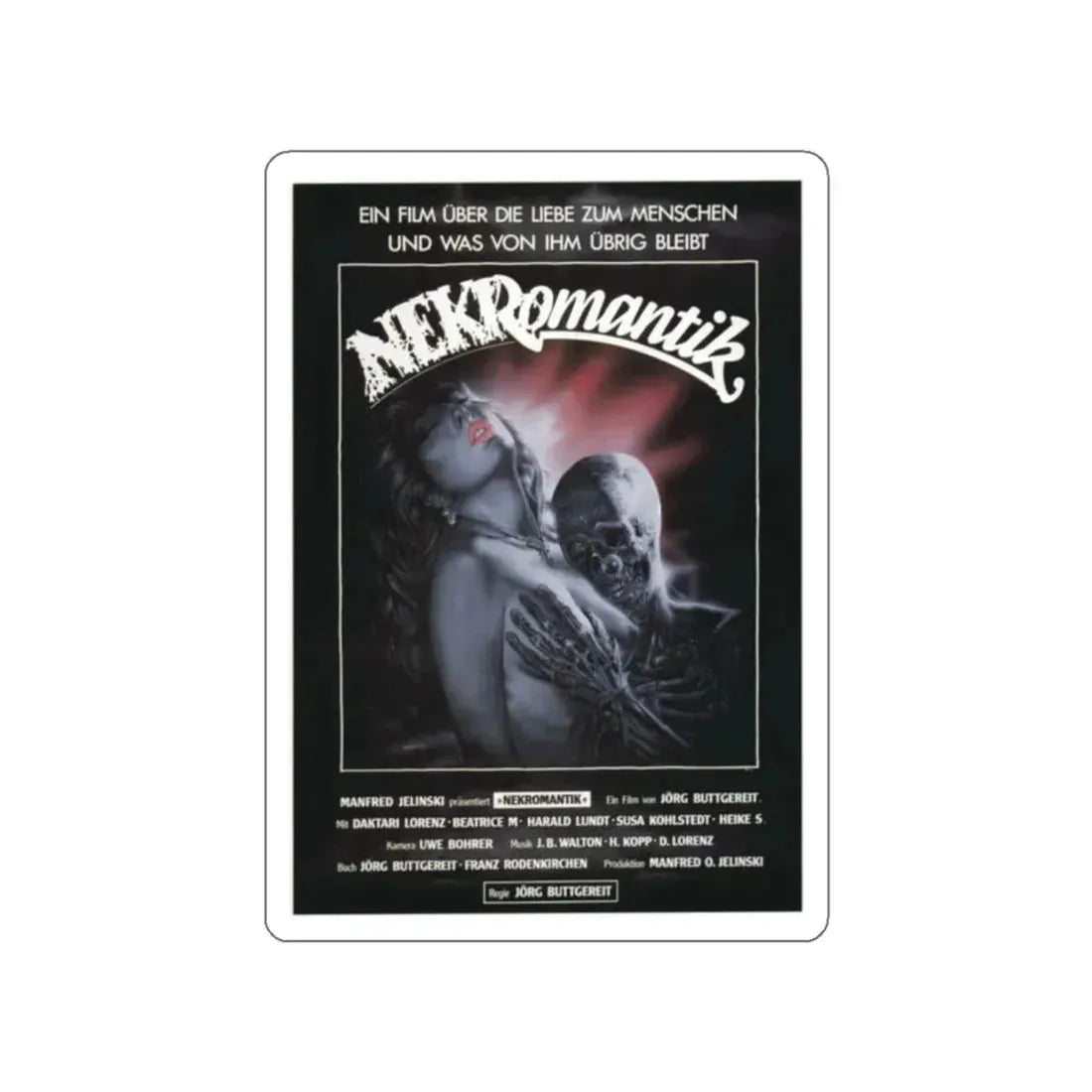 NEKROMANTIK 1988 Movie Poster STICKER Vinyl Die-Cut Decal 2 Inch - The Sticker Space
