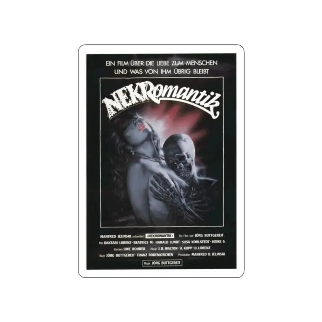 NEKROMANTIK 1988 Movie Poster STICKER Vinyl Die-Cut Decal - The Sticker Space
