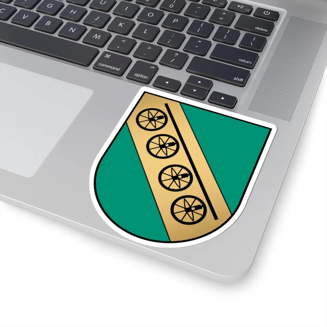Nemakščiai COA (Lithuania) (Coat of Arms) STICKER Vinyl Kiss-Cut Decal - The Sticker Space