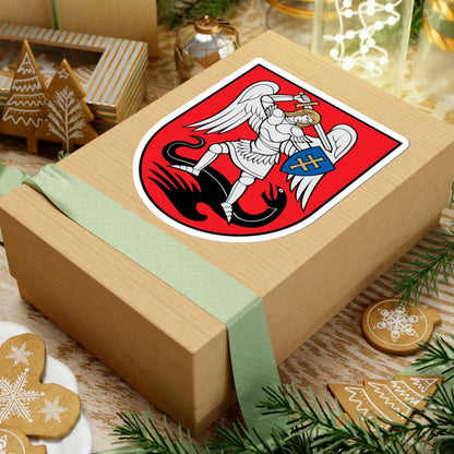 Nemenčinė COA (Lithuania) (Coat of Arms) STICKER Vinyl Kiss-Cut Decal - The Sticker Space