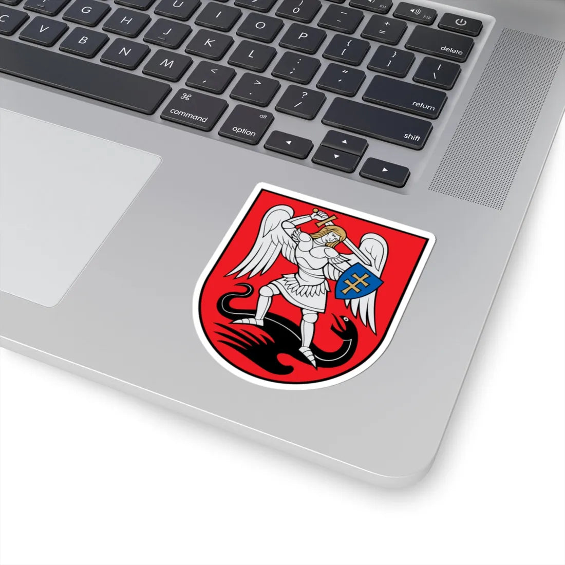 Nemenčinė COA (Lithuania) (Coat of Arms) STICKER Vinyl Kiss-Cut Decal - The Sticker Space