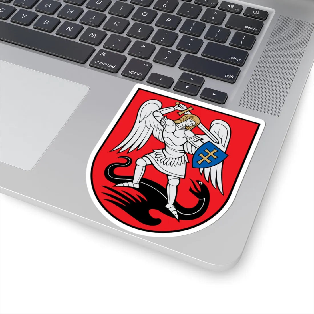 Nemenčinė COA (Lithuania) (Coat of Arms) STICKER Vinyl Kiss-Cut Decal - The Sticker Space
