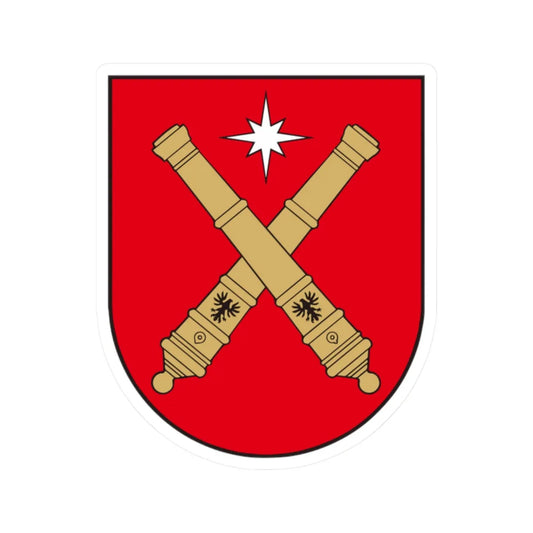 Nemunėlio Radviliškio herbas (Lithuania) (Coat of Arms) STICKER Vinyl Kiss-Cut Decal 2 Inch White - The Sticker Space