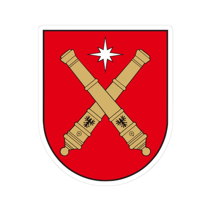 Nemunėlio Radviliškio herbas (Lithuania) (Coat of Arms) STICKER Vinyl Kiss-Cut Decal 3 Inch White - The Sticker Space