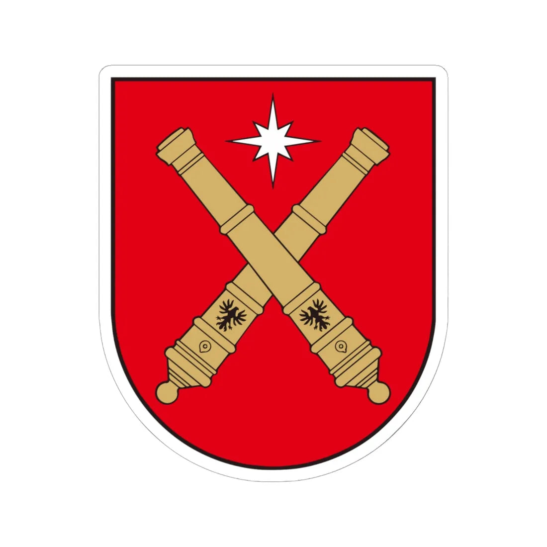 Nemunėlio Radviliškio herbas (Lithuania) (Coat of Arms) STICKER Vinyl Kiss-Cut Decal 6 Inch White - The Sticker Space