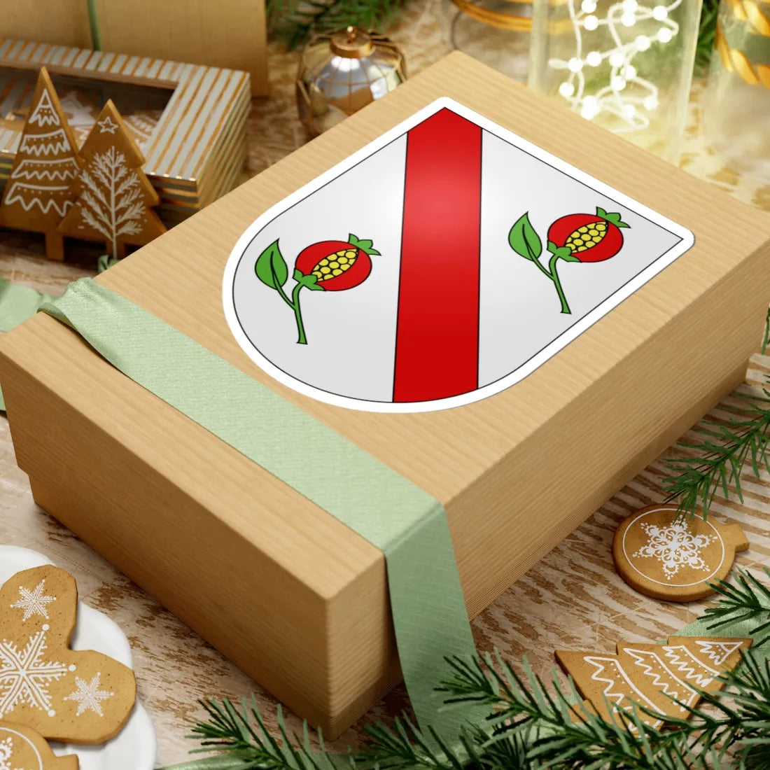 Nendaz-armoiries (Switzerland) (Coat of Arms) STICKER Vinyl Kiss-Cut Decal - The Sticker Space