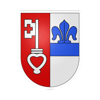 Nenzlingen-coat of arms (Switzerland) (Coat of Arms) STICKER Vinyl Kiss-Cut Decal 2 Inch White - The Sticker Space