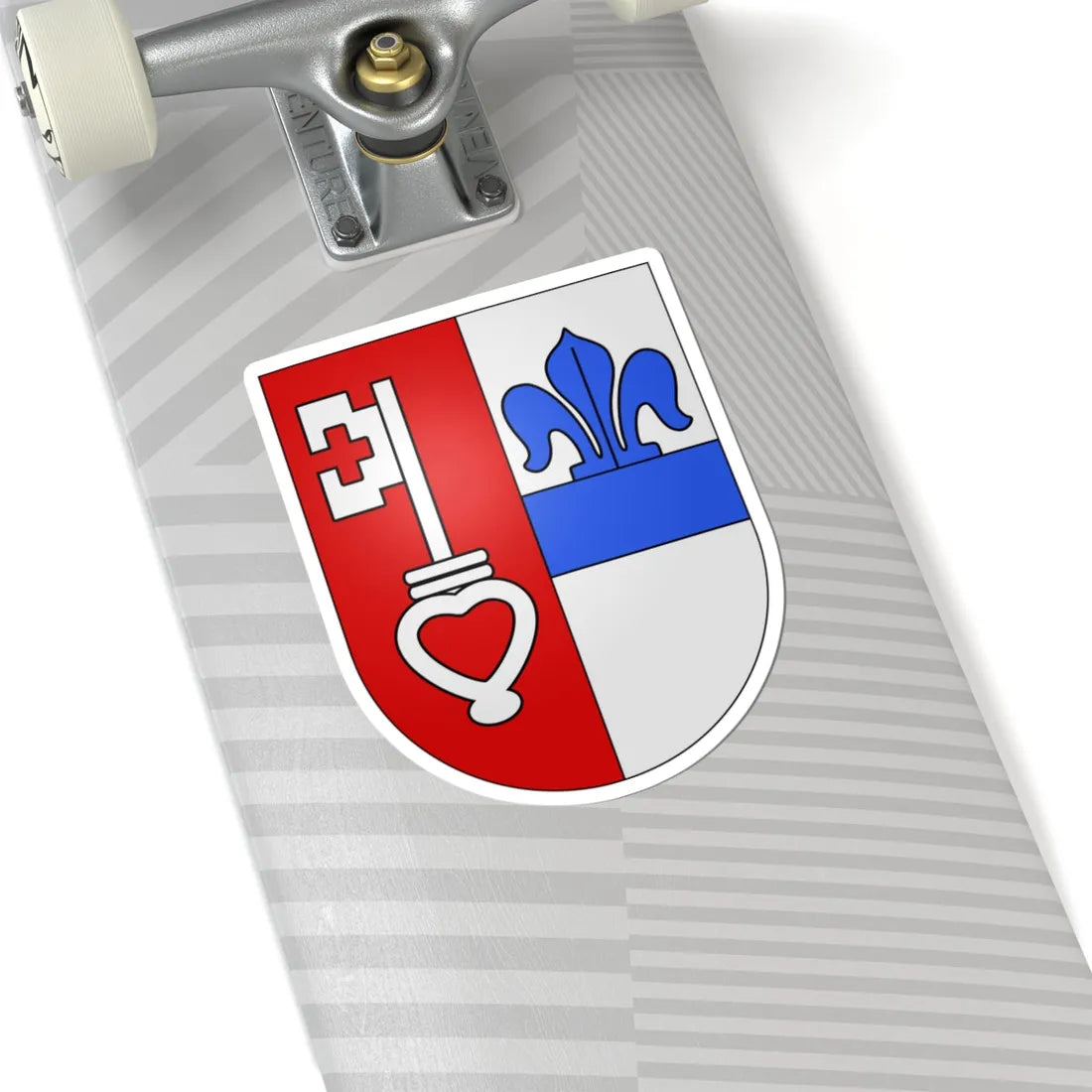 Nenzlingen-coat of arms (Switzerland) (Coat of Arms) STICKER Vinyl Kiss-Cut Decal - The Sticker Space