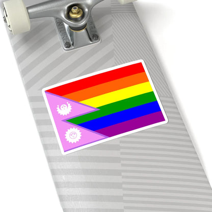 Nepal Bisexual Rainbow Flag 1930-1962 (Nepal) STICKER Vinyl Kiss-Cut Decal - The Sticker Space