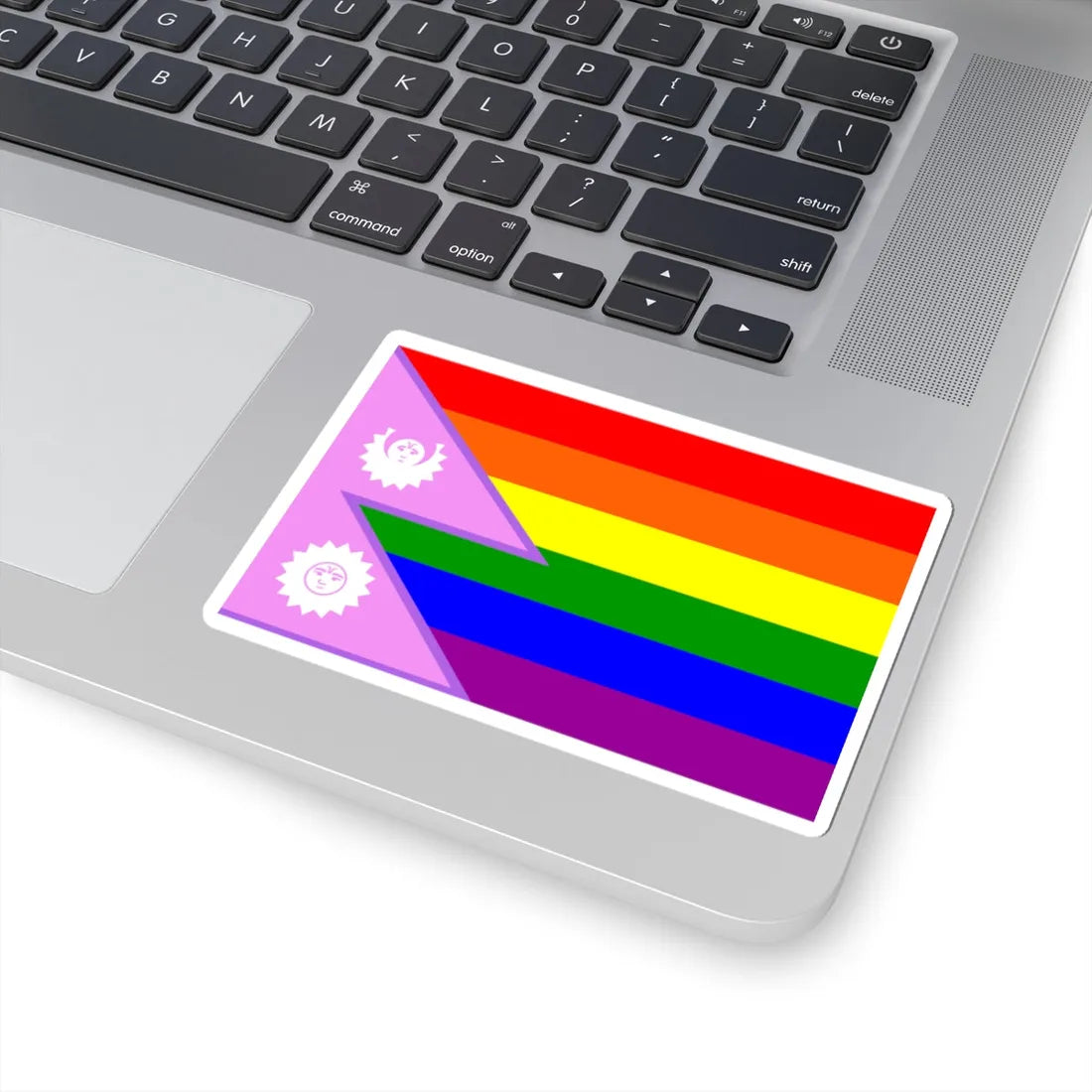 Nepal Bisexual Rainbow Flag 1930-1962 (Nepal) STICKER Vinyl Kiss-Cut Decal - The Sticker Space