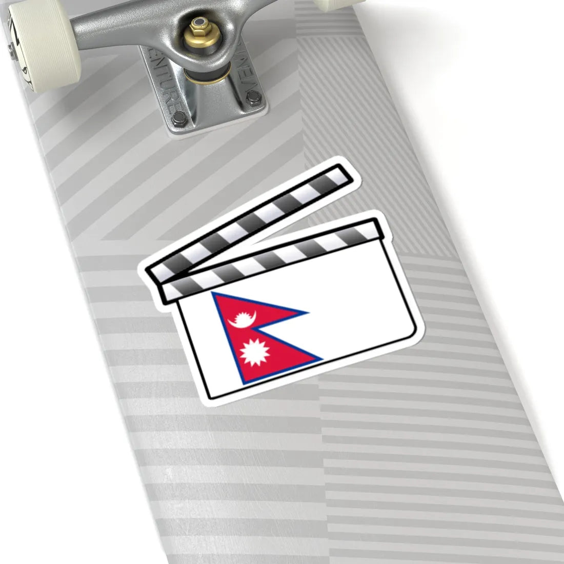 Nepal film clapperboard (Nepal) STICKER Vinyl Kiss-Cut Decal - The Sticker Space
