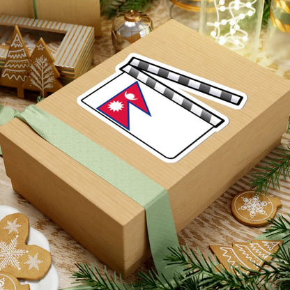 Nepal film clapperboard (Nepal) STICKER Vinyl Kiss-Cut Decal - The Sticker Space