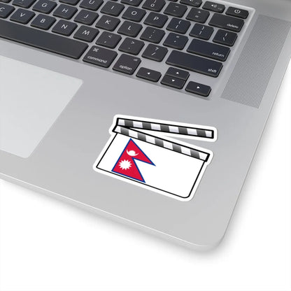 Nepal film clapperboard (Nepal) STICKER Vinyl Kiss-Cut Decal - The Sticker Space