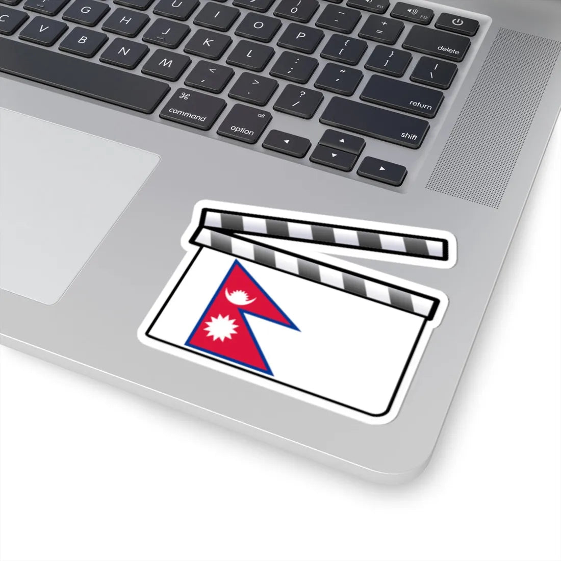 Nepal film clapperboard (Nepal) STICKER Vinyl Kiss-Cut Decal - The Sticker Space