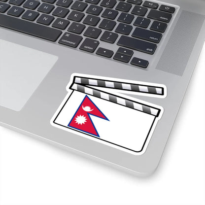Nepal film clapperboard (Nepal) STICKER Vinyl Kiss-Cut Decal - The Sticker Space