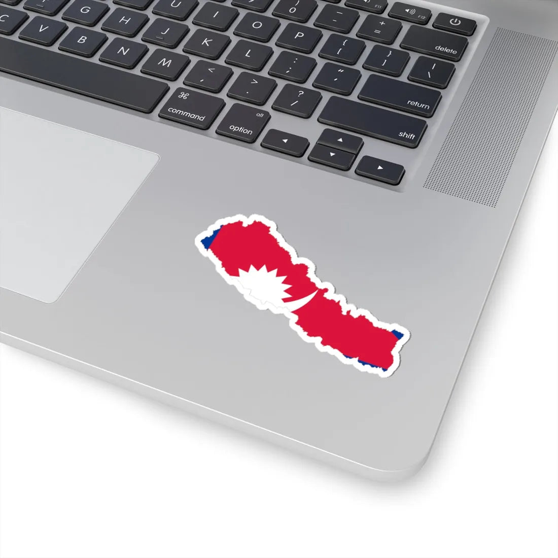 Nepal-Flagmap (Nepal) STICKER Vinyl Kiss-Cut Decal - The Sticker Space