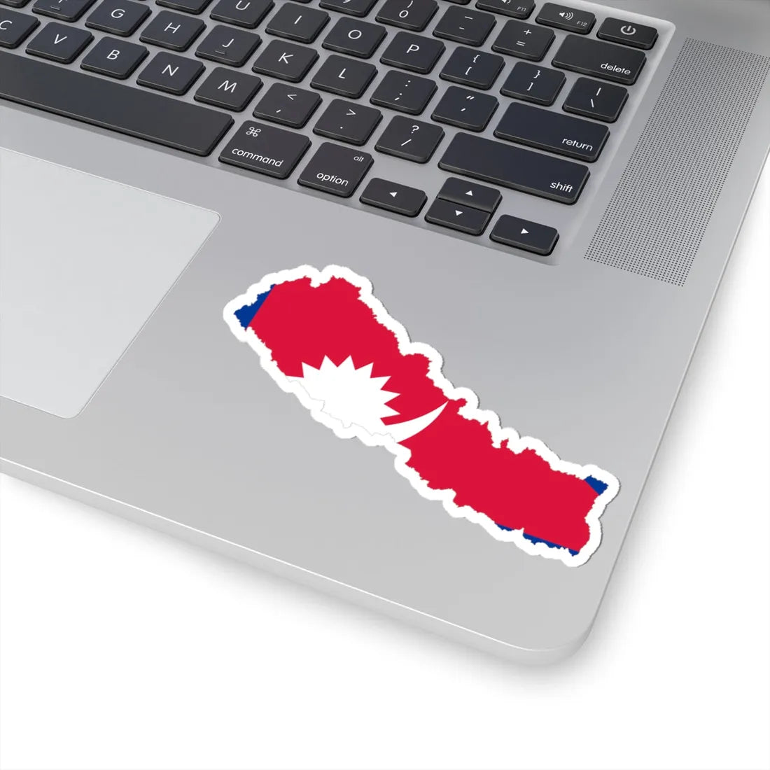 Nepal-Flagmap (Nepal) STICKER Vinyl Kiss-Cut Decal - The Sticker Space