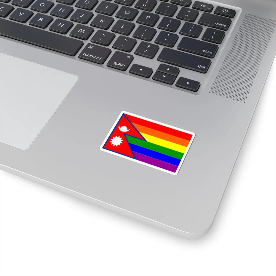 Nepal Rainbow Flag (Nepal) STICKER Vinyl Kiss-Cut Decal - The Sticker Space
