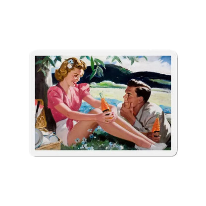 Nesbitt's Orange Soda, ad illustration (Magazine Illustration) Refrigerator Magnet - The Sticker Space