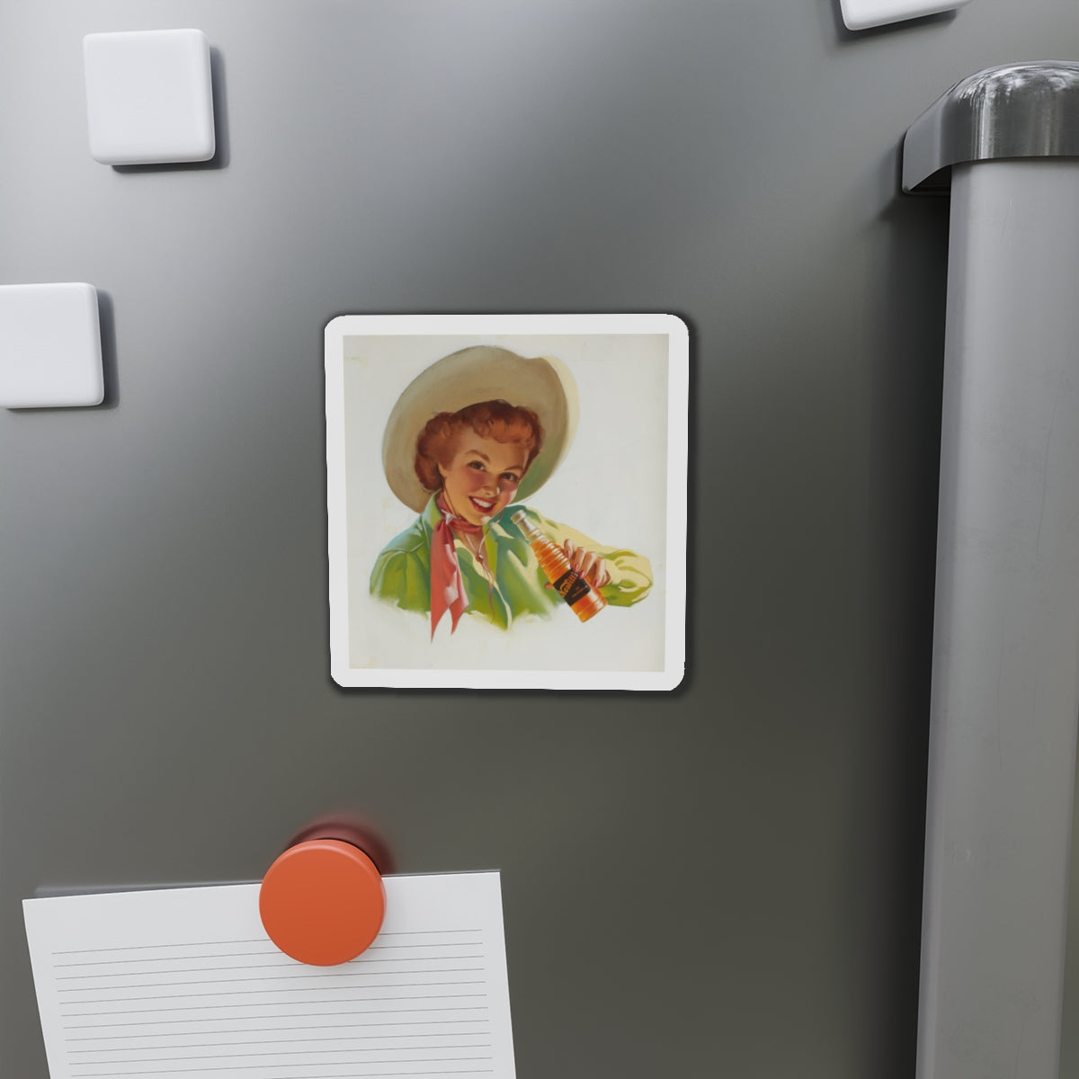 Nesbitt's Soda advertising illustration (Magazine Illustration) Refrigerator Magnet-The Sticker Space