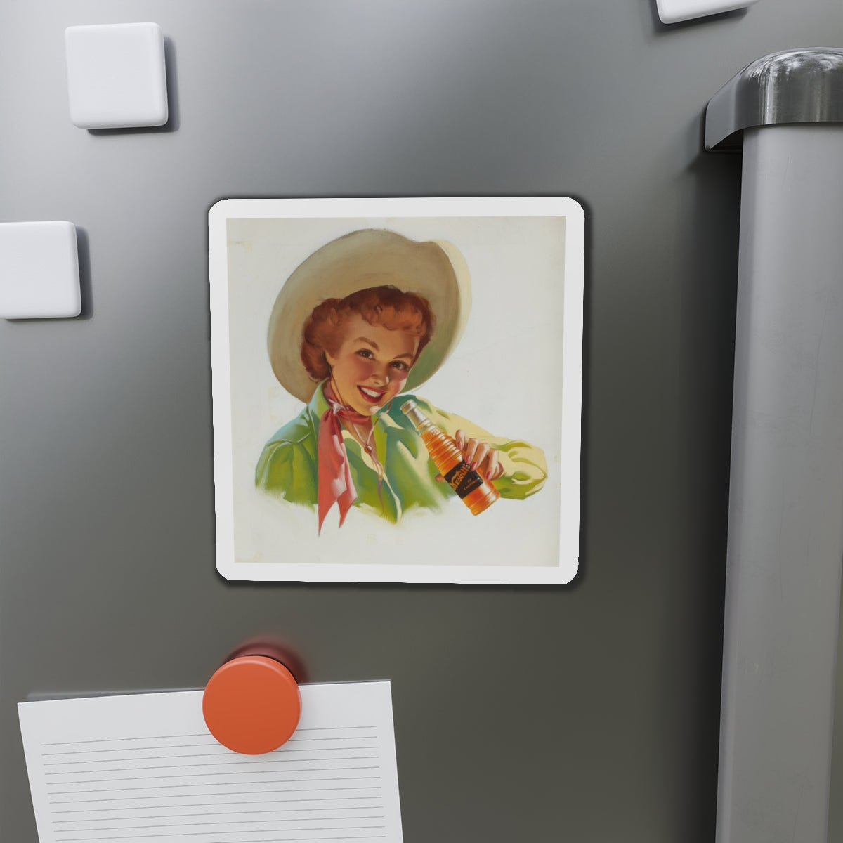 Nesbitt's Soda advertising illustration (Magazine Illustration) Refrigerator Magnet-The Sticker Space