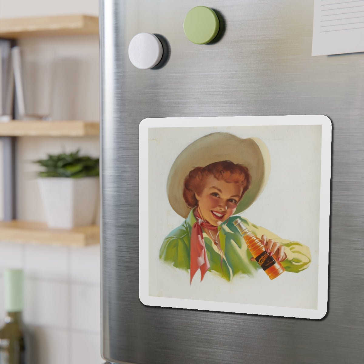 Nesbitt's Soda advertising illustration (Magazine Illustration) Refrigerator Magnet-The Sticker Space