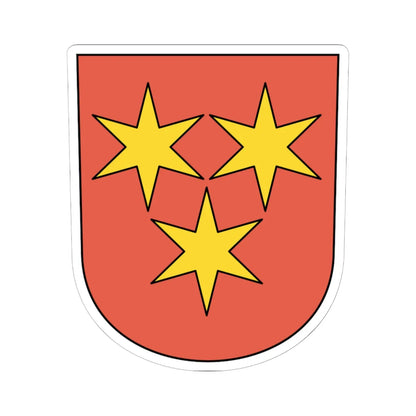 Neschwil coat of arms (Switzerland) (Coat of Arms) STICKER Vinyl Kiss-Cut Decal 6 Inch White - The Sticker Space