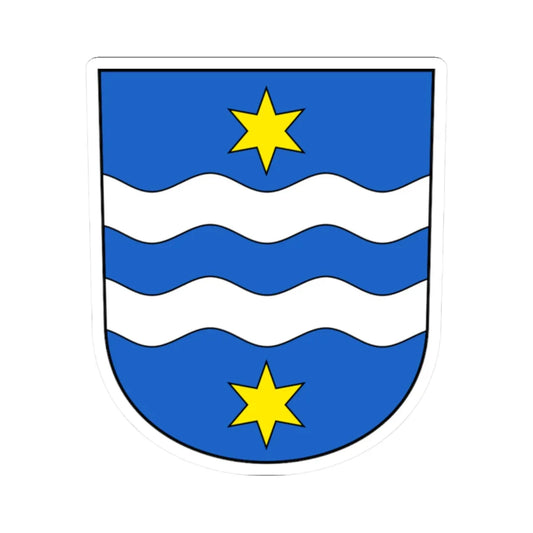 Nesslau-blazon (Switzerland) (Coat of Arms) STICKER Vinyl Kiss-Cut Decal 2 Inch White - The Sticker Space